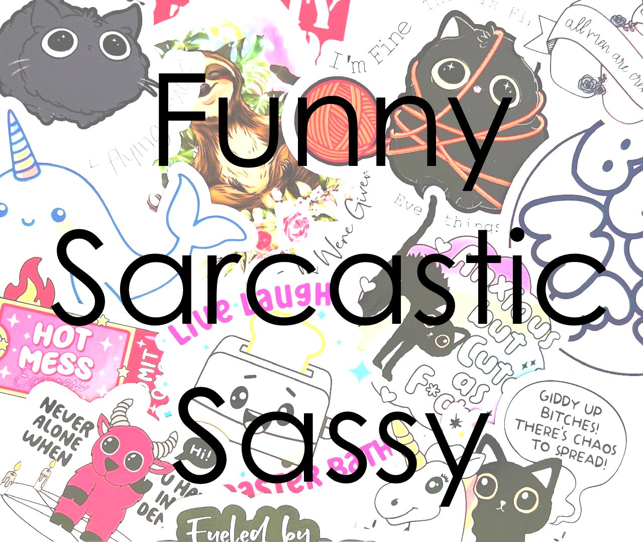 Funny, Sarcastic, and Sassy Stickers