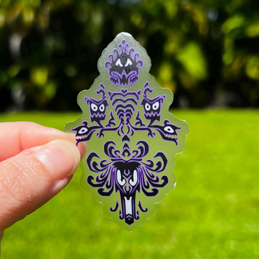 Haunted Mansion Demon Wallpaper Transparent Sticker