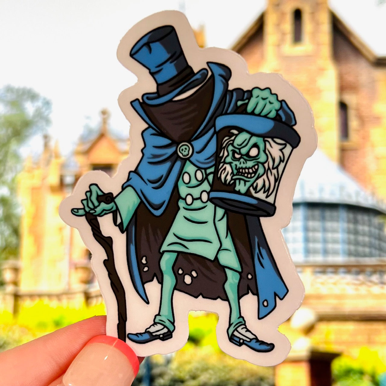 Haunted Mansions Hatbox Ghost Sticker