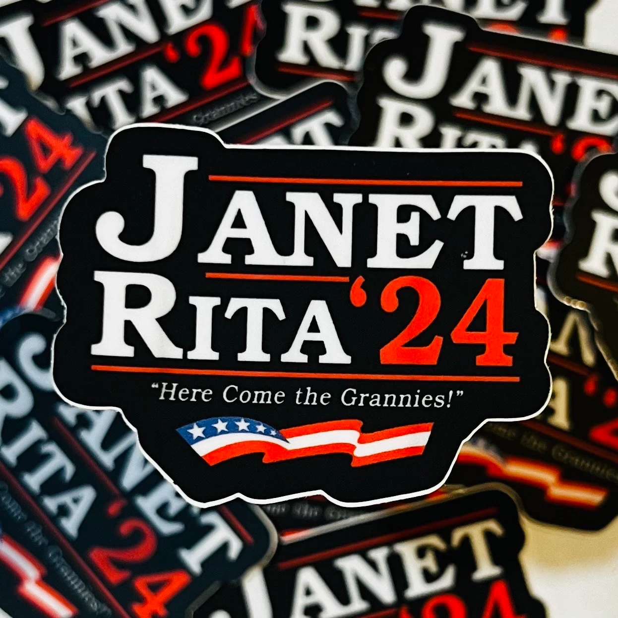 Janet and Rita 2024! Sticker