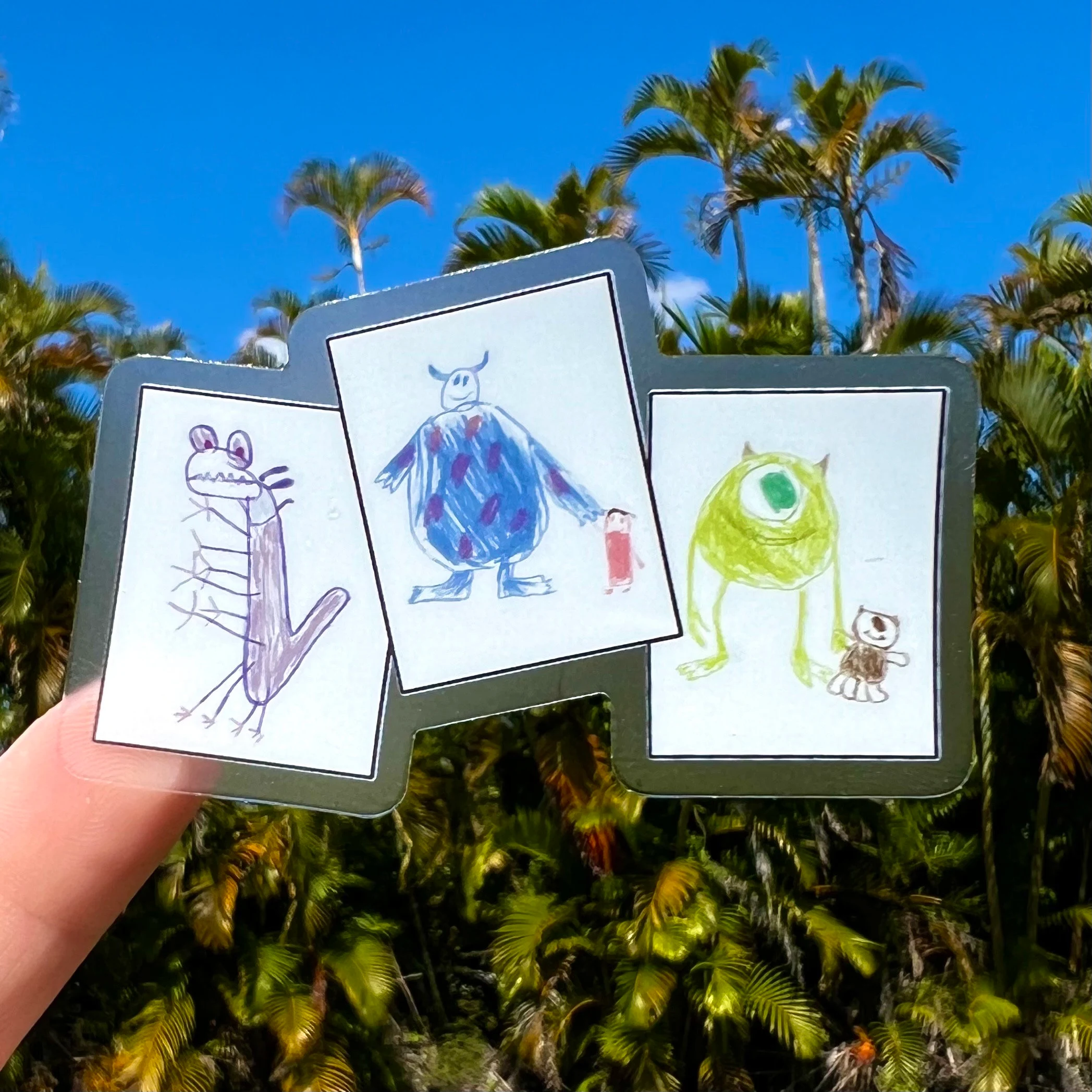 Boo’s Monster Drawings Transparent Sticker – QuirkEcatt