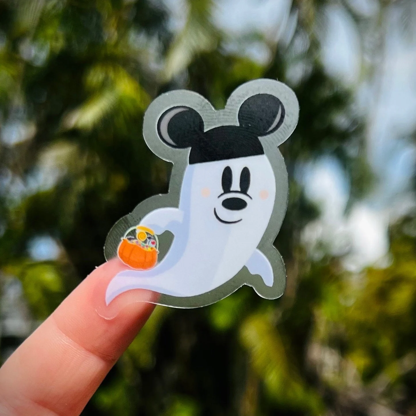 Trick or Treating Ghost Mickey