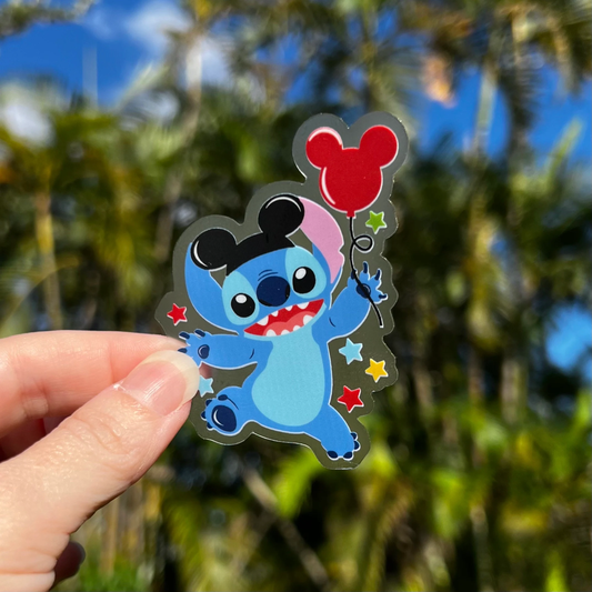 Stitch Does Disney Sticker