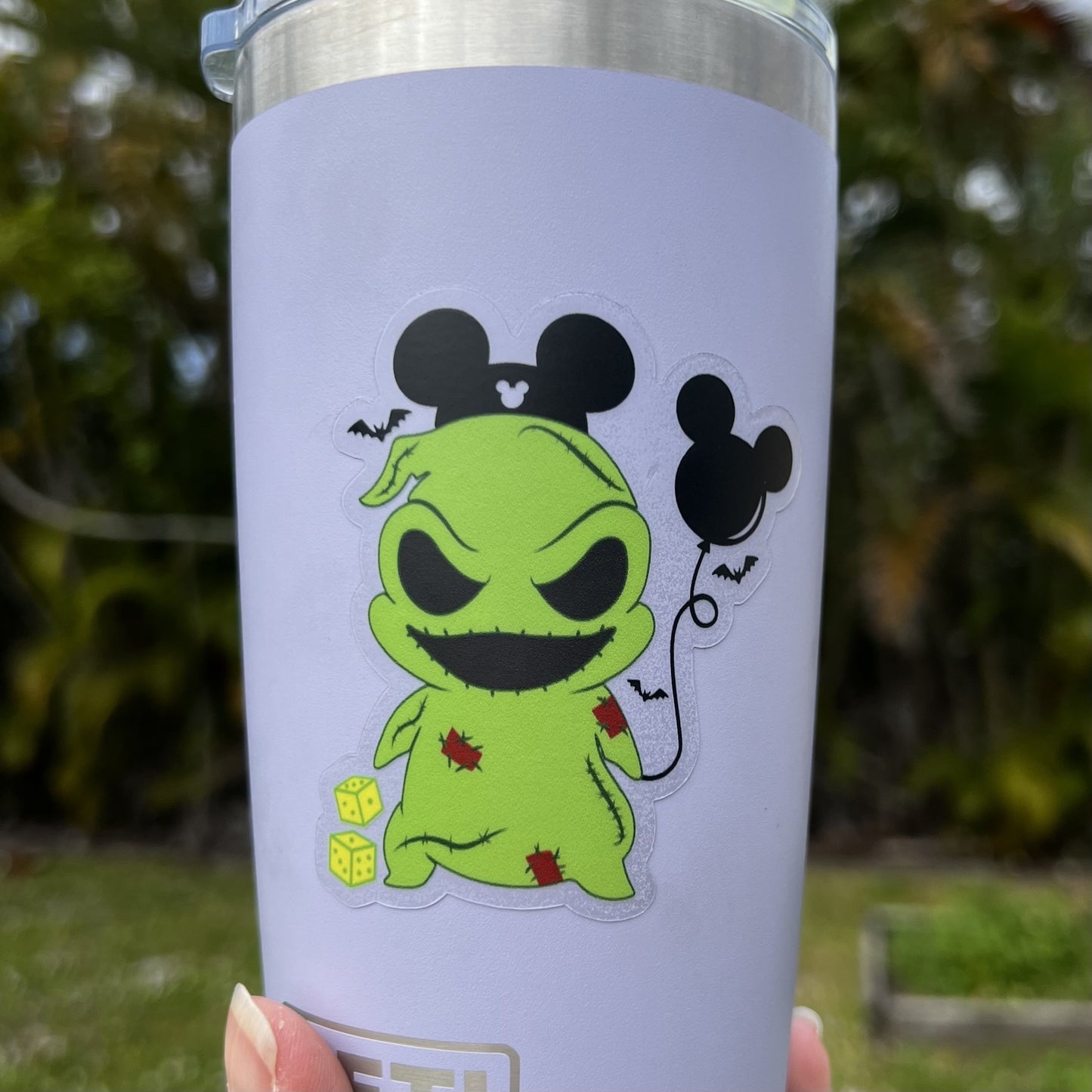 Oogie Boogie vacations in Disney Transparent Sticker