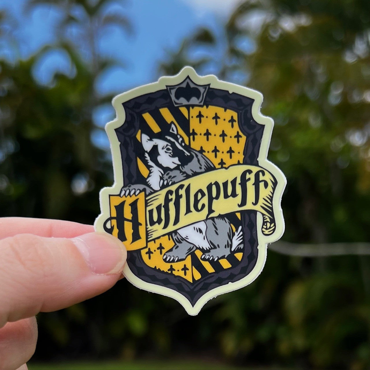 Hufflepuff House Crest Sticker