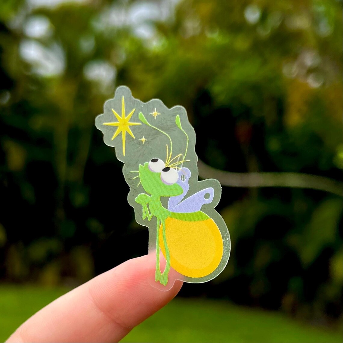 Ray and Evangeline Ma Belle Star Transparent Sticker